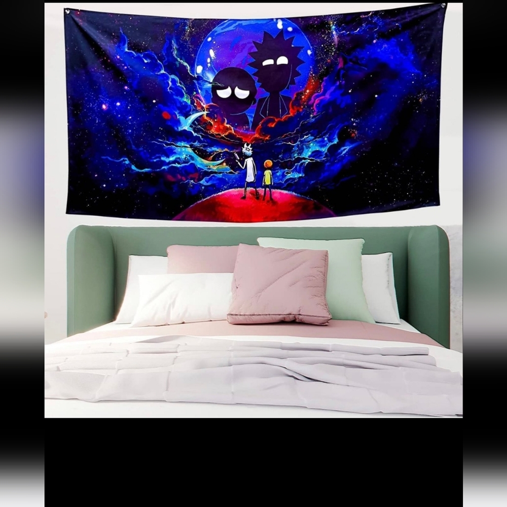 Rick & Morty Tapestry Poster Large 57x31"